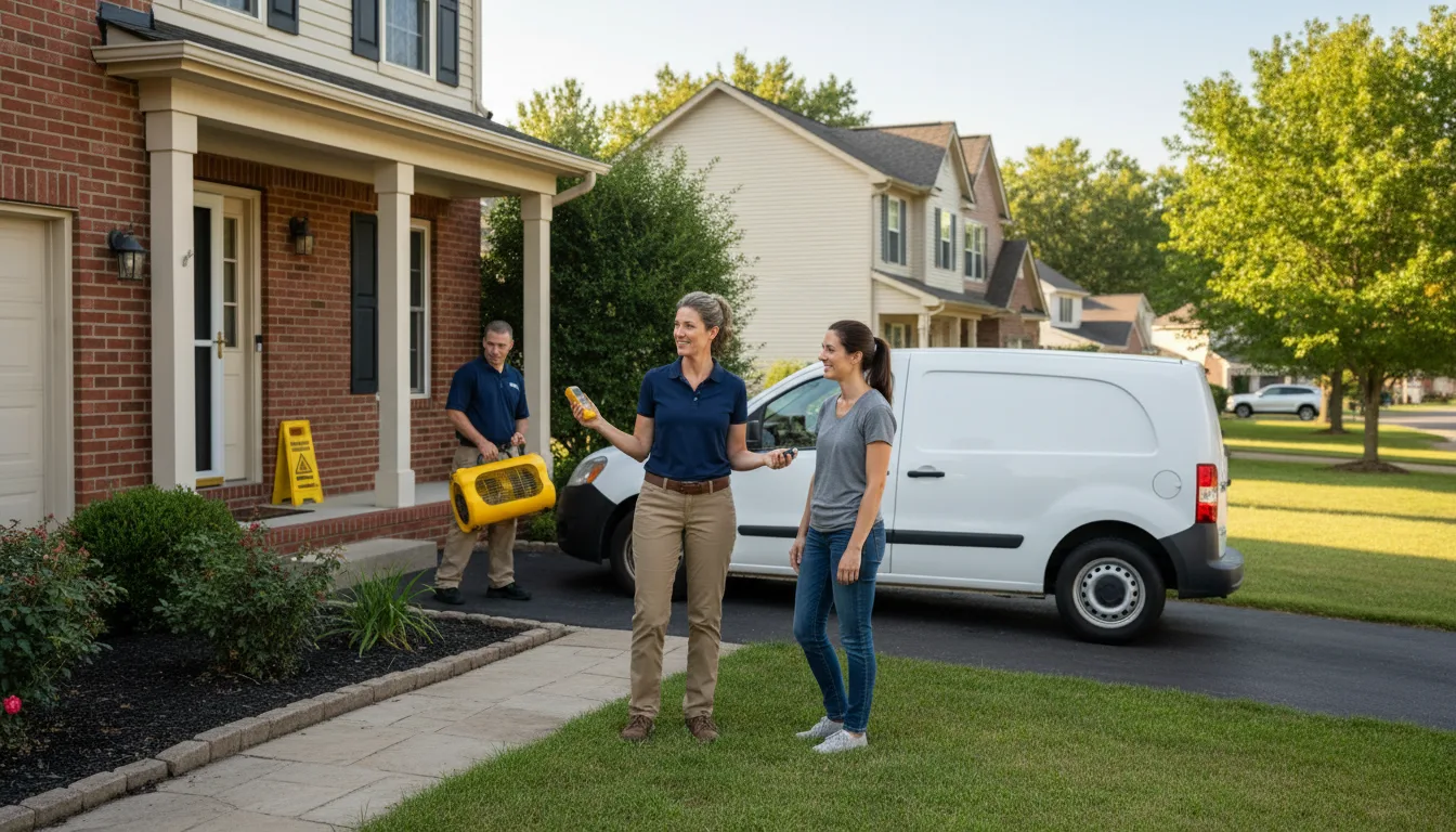 Water restoration image for Dehumidification And Cleanup Services in Phyllis, KY